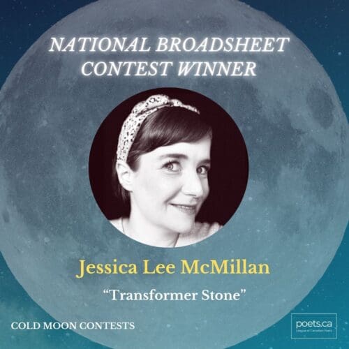 National Broadsheet Contest winner Jessica Lee McMillan