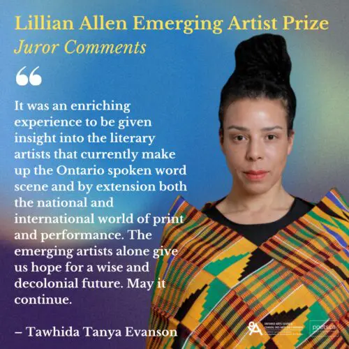 Lillian Allen Prizes - Evanson