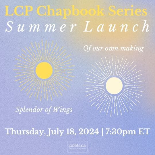 LCP Chapbook Series Summer Launch